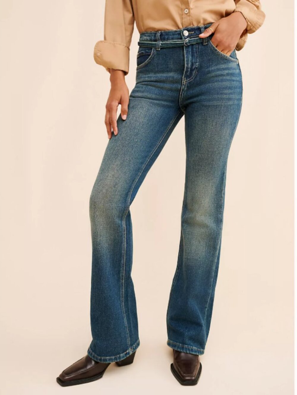 NWT Free People We The Free Sabine Slim A-Line Jeans 26 Hibernate $128